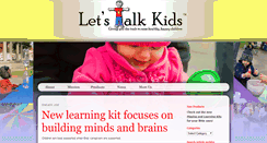 Desktop Screenshot of letstalkkids.net